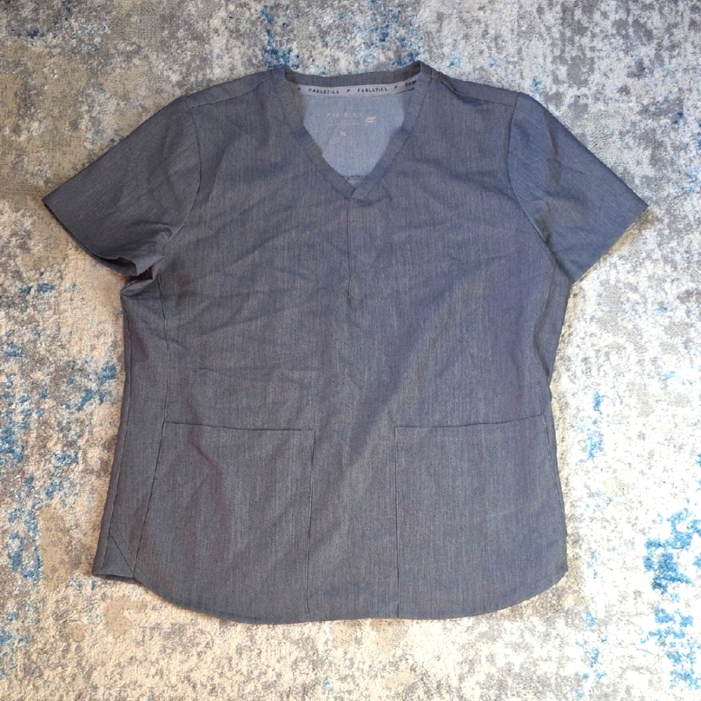 Fabletics Size Xl Method Flex 2-Pocket Scrub Top … - image 1